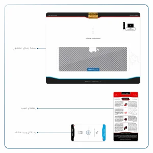 برچسب پوششی ماهوت مدل Steel-Fiber مناسب برای تبلت اپل iPad Air 2013 A1476