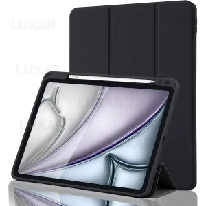 کیف کلاسوری لوکسار مدل air 11 - اسمارت جا قلم دار مناسب برای تبلت اپل iPad Air 11-inch M3 (2025) / iPad Air 11-inch M2 (2024) / iPad Air 5th (2022)