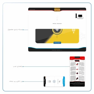 برچسب پوششی ماهوت مدل Sepahan مناسب برای تبلت سامسونگ Galaxy Tab A 10.1 2016 T585