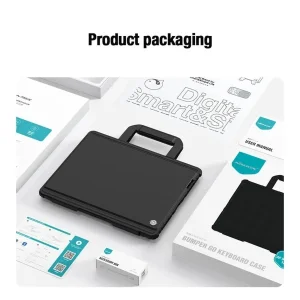 کیف کلاسوری کیبورددار نیلکین مدل Bumper Go Keyboard مناسب برای تبلت سامسونگ Galaxy Tab S10 Ultra / Samsung Galaxy Tab S9 Ultra/Samsung Galaxy Tab S8 Ultra