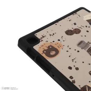 کیف کلاسوری دی کیس مدل Coffee مناسب برای تبلت سامسونگ Galaxy Tab A7 Lite-8.7 Inch