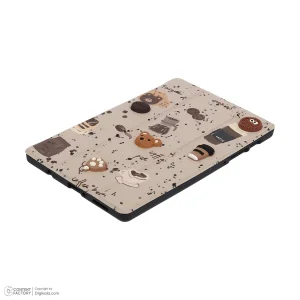 کیف کلاسوری دی کیس مدل Coffee مناسب برای تبلت سامسونگ Galaxy Tab A7 Lite-8.7 Inch