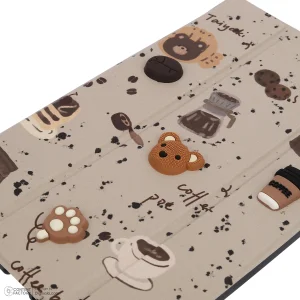 کیف کلاسوری دی کیس مدل Coffee مناسب برای تبلت سامسونگ Galaxy Tab A7 Lite-8.7 Inch
