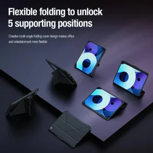 کیف کلاسوری نیلکین مدل Bumper Pro Leather Multi-Angle Folding مناسب برای تبلت اپل iPad Pro 11 2025 / Pro 11 2024