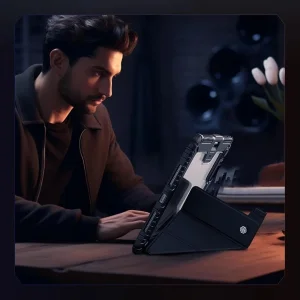 کیف کلاسوری نیلکین مدل Bumper Pro Leather Multi-Angle Folding مناسب برای تبلت اپل iPad Pro 11 2025 / Pro 11 2024