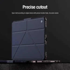 کیف کلاسوری نیلکین مدل Bumper Pro Leather Multi-Angle Folding مناسب برای تبلت اپل iPad Pro 11 2025 / Pro 11 2024