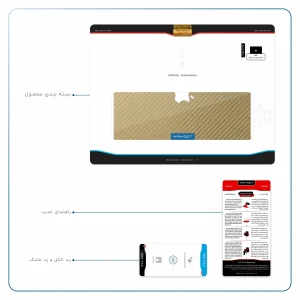 برچسب پوششی ماهوت مدل Titanium-Fiber مناسب برای تبلت اپل iPad Pro 9.7 2016 A1675