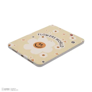کیف کلاسوری دی کیس مدل FLOWERS WORLD مناسب برای تبلت Apple iPad 2022 10th Generation-10.9 inch، Apple iPad 11 2025-11 Inch