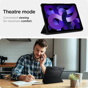 کیف کلاسوری اسپیگن مدل Rugged Armor Pro مناسب برای تبلت iPad Air 11 inch 7th M3 (2025) / iPad Air 11 inch 6th M2 (2024) / iPad Air 10.9 inch 5th (2022) / iPad Air 10.9 inch 4th Generation