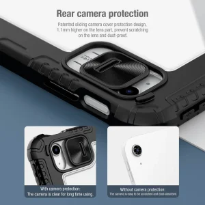 کیف کلاسوری نیلکین مدل Camshield Bumper Leather مناسب برای تبلت اپل  (iPad A16/ iPad 11 (2025) / iPad 10/ iPad 10.9 (2022