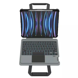 کیف کلاسوری کیبورد دار نیلکین مدل Bumper Go Keyboard مناسب برای تبلت اپل iPad Air 11 (2024/2025/2026) / Pro 11 (2020/2021/2022)