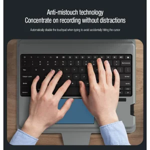 کیف کلاسوری کیبورد دار نیلکین مدل Bumper Combo Backlit Keyboard مناسب برای تبلت اپل iPad Air 13 2025 / iPad Air 13 2024 / iPad Pro 12.9 2022 / 2021 / 2020