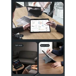 کیف کلاسوری کیبورد دار نیلکین مدل Bumper Combo Backlit Keyboard مناسب برای تبلت اپل iPad Air 13 2025 / iPad Air 13 2024 / iPad Pro 12.9 2022 / 2021 / 2020