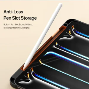 کیف کلاسوری دوکس دوکیس مدل vers مناسب برای تبلت اپل Apple iPad Air 2024-11 Inch، Apple iPad Pro 2022-11 Inch، Apple iPad Pro 2021-11 Inch، Apple iPad Air 2022 5th Generation-10.9 inch