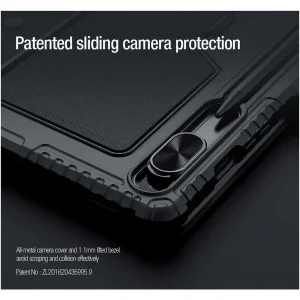 کیف کلاسوری کیبورددار نیلکین مدل Bumper Combo Backlit Keyboard مناسب برای تبلت سامسونگ Galaxy S9 Fe Plus