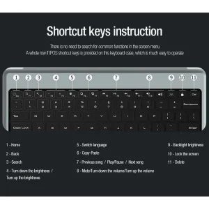 کیف کلاسوری کیبورددار نیلکین مدل Bumper Combo Backlit Keyboard مناسب برای تبلت سامسونگ Galaxy S9 Fe Plus