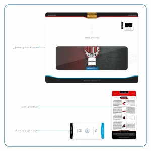 برچسب پوششی ماهوت مدل AC-Milan مناسب برای تبلت مایکروسافت Surface Pro 4 2015