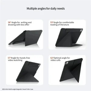 کیف کلاسوری ژاند مدل Multi Angle Magnetic Smart Folio مناسب برای تبلت Apple iPad Air 2025-13 Inch، Apple iPad Air 2024-13 Inch، Apple iPad Pro 2022-13 Inch