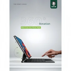 کیف کلاسوری کیبورد دار گرین لاین مدل Magic مناسب برای تبلت اپل iPad Air 11 (2024) / Air 10.9 / Pro 11
