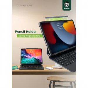 کیف کلاسوری کیبورد دار گرین لاین مدل Magic مناسب برای تبلت اپل iPad Air 11 (2024) / Air 10.9 / Pro 11
