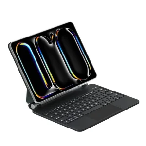 کیف کلاسوری کیبورد دار گرین لاین مدل Magic مناسب برای تبلت اپل iPad Air 11 (2024) / Air 10.9 / Pro 11