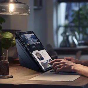 کیف کلاسوری نیلکین مدل Camshield Bumper Flip Folding مناسب برای تبلت سامسونگ Galaxy Tab S9 Plus