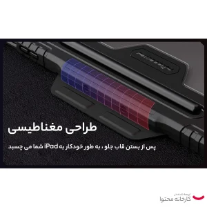کیف کلاسوری نیلکین مدل Camshield Bumper Flip Folding مناسب برای تبلت سامسونگ Galaxy Tab S9 Plus