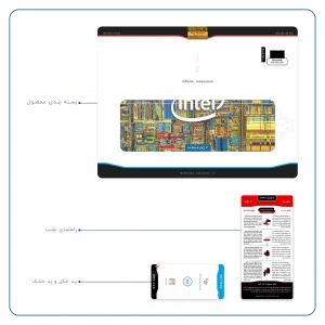 برچسب پوششی ماهوت مدل Intel Brand مناسب برای تبلت مایکروسافت Surface Pro 2 2013