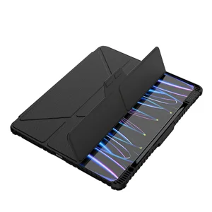کیف کلاسوری نیلکین مدل Bumper Pro Leather Multi-Angle Folding مناسب برای تبلت اپل iPad Pro 13 2024
