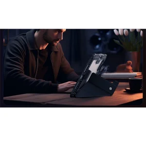 کیف کلاسوری نیلکین مدل Bumper Pro Leather Multi-Angle Folding مناسب برای تبلت اپل iPad Pro 13 2024