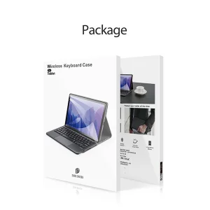 کیف کلاسوری کیبورد دار دوکس دوکیس مدل Tri-Fold مناسب برای تبلت سامسونگ Galaxy Tab S8 Ultra X900/X906
