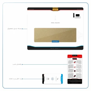 برچسب پوششی ماهوت مدل Titanium-Fiber مناسب برای تبلت سامسونگ Galaxy Tab A7 10.4 LTE 2020 T505