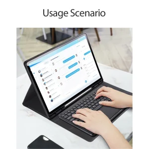 کیف کیبورددار دوکس دوکیس مدل TK  مناسب برای تبلت Samsung Galaxy Tab S10 Ultra-14.6 inch