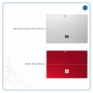 برچسب پوششی ماهوت مدل Matte-Warm-Red مناسب برای تبلت مایکروسافت Surface Pro 4 2015