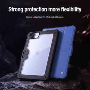 کیف کلاسوری نیلکین مدل Bumper Pro Multi Angle مناسب برای تبلت اپل iPad Air 13 2024 / iPad Pro 12.9 2020/2021/2022
