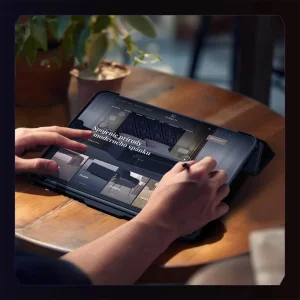 کیف کلاسوری نیلکین مدل Bumper Pro Multi Angle مناسب برای تبلت اپل iPad Air 13 2024 / iPad Pro 12.9 2020/2021/2022