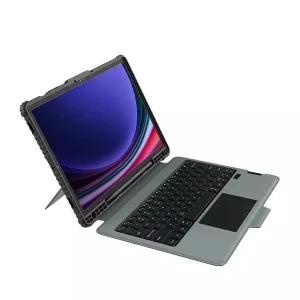 کیف کلاسوری کیبورددار نیلکین مدل Bumper Combo Backlit Keyboard مناسب برای تبلت سامسونگ Galaxy Tab S10 Plus/S9 Plus