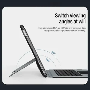 کیف کیبورددار نیلکین مدل Bumper Combo Backlit Keyboard مناسب برای تبلت  Apple iPad Air 13-inchh اپل (2024 M2/2025 M3/2026 M4), Apple iPad Pro 12.9-inch (2020/2021/2022)