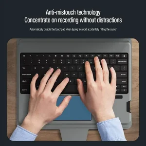 کیف کیبورددار نیلکین مدل Bumper Combo Backlit Keyboard مناسب برای تبلت  Apple iPad Air 13-inchh اپل (2024 M2/2025 M3/2026 M4), Apple iPad Pro 12.9-inch (2020/2021/2022)