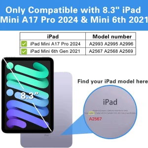 کاور سامورایی مدل Black-Bumper مناسب برای تبلت اپل iPad Mini 6 2021 / iPad Mini 2024