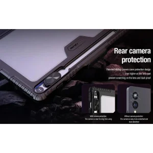 کیف کلاسوری نیلکین مدل Camshield Bumper Flip Folding مناسب برای تبلت سامسونگ Galaxy Tab S10 Plus/S9 Plus
