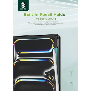کیف کلاسوری گرین لاین مدل Trifold Hogo مناسب برای تبلت اپل iPad Pro 11 2024
