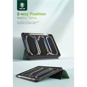 کیف کلاسوری گرین لاین مدل Trifold Hogo مناسب برای تبلت اپل iPad Pro 11 2024