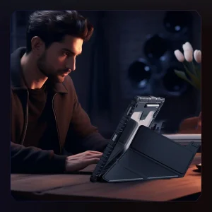 کیف کلاسوری نیلکین مدل Bumper Pro Multi-angle folding style مناسب برای تبلت سامسونگ Galaxy Tab S10 FE Plus