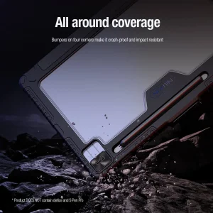 کیف کلاسوری نیلکین مدل Bumper Pro Multi-angle folding style مناسب برای تبلت سامسونگ Galaxy Tab S10 FE Plus