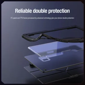 کیف کلاسوری نیلکین مدل Bumper Pro Multi-angle folding style مناسب برای تبلت سامسونگ Galaxy Tab S10 FE Plus