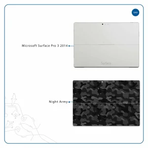 برچسب پوششی ماهوت مدل Night-Army مناسب برای تبلت مایکروسافت Surface Pro 3 2014