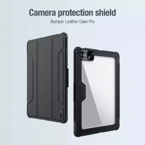 کیف کلاسوری نیلکین مدل Bumper Leather Pro مناسب برای تبلت Apple iPad Air 2025-11 Inch، Apple iPad Air 2024-11 Inch، Apple iPad Pro 2022-11 Inch، Apple iPad Pro 2021-11 Inch، Apple iPad Pro 2020-11 Inch، Apple iPad Air 2022 5th Generation-10.9 inch