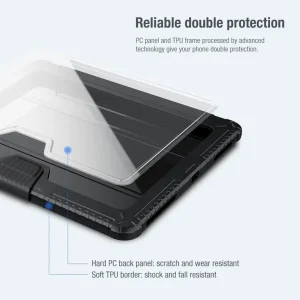 کیف کلاسوری نیلکین مدل Bumper Leather Pro مناسب برای تبلت Apple iPad Air 2025-11 Inch، Apple iPad Air 2024-11 Inch، Apple iPad Pro 2022-11 Inch، Apple iPad Pro 2021-11 Inch، Apple iPad Pro 2020-11 Inch، Apple iPad Air 2022 5th Generation-10.9 inch