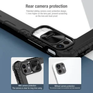 کیف کلاسوری نیلکین مدل Bumper Leather Pro مناسب برای تبلت Apple iPad Air 2025-11 Inch، Apple iPad Air 2024-11 Inch، Apple iPad Pro 2022-11 Inch، Apple iPad Pro 2021-11 Inch، Apple iPad Pro 2020-11 Inch، Apple iPad Air 2022 5th Generation-10.9 inch